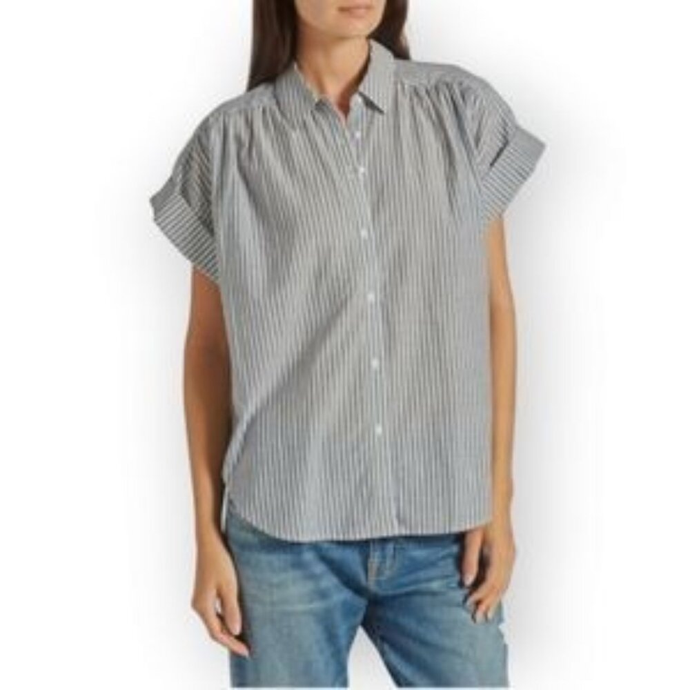Joie Stripe Button Front Top Size S - image 1
